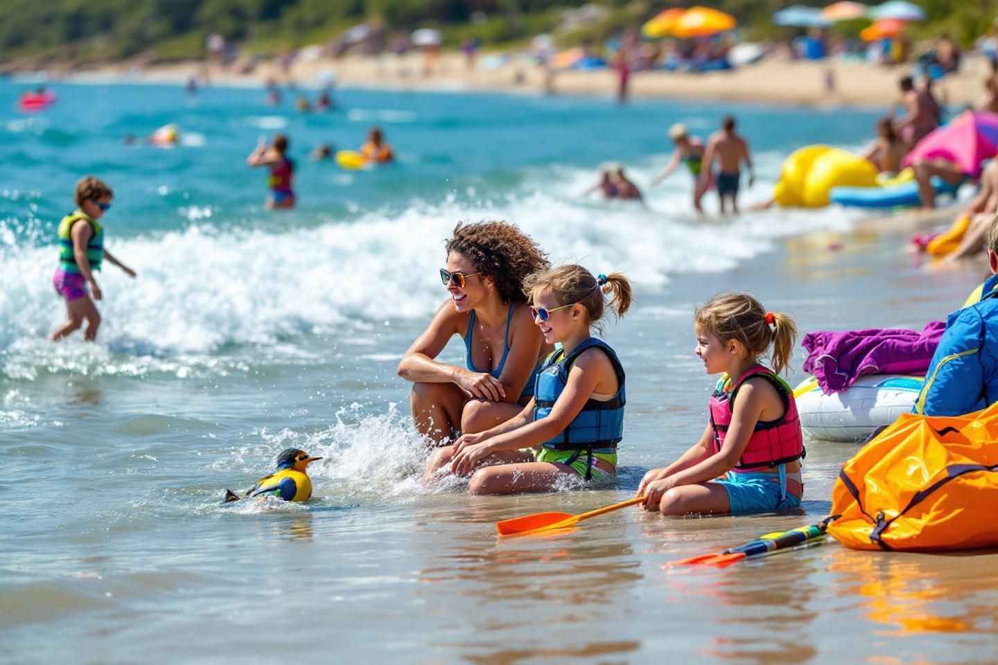 Quelles activités nautiques peut-on pratiquer près d'un camping avec accès direct à la plage ?