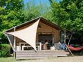 TENT VAN CANVAS EN HOUT 6 personen - luxe