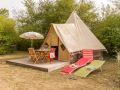 TENTE TOILE ET BOIS 4 personnes - TIPI Sans sanitaires