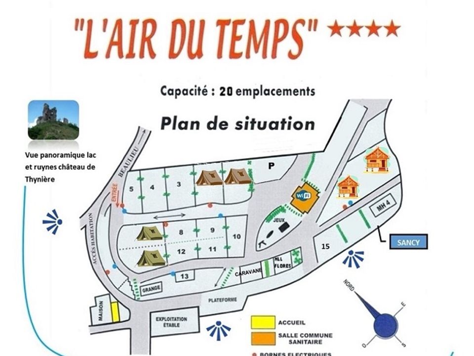 France - Auvergne - Beaulieu - Camping L'Air du Temps, 4*