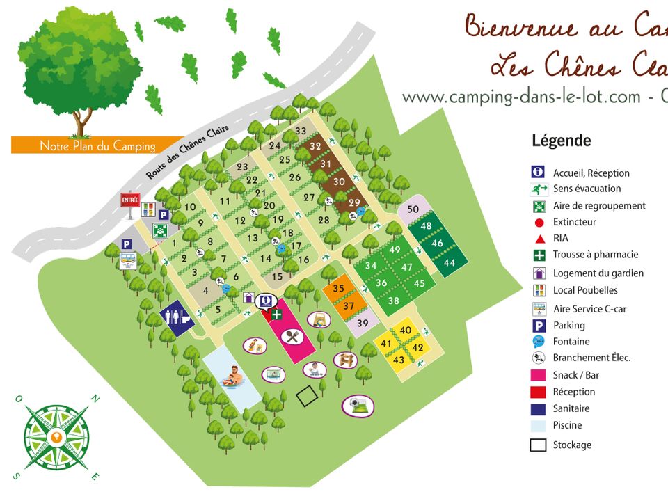 France - Sud Ouest - Condat - Camping Les Chênes Clairs, 3*