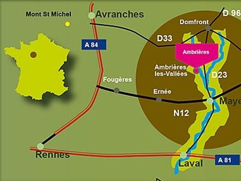 France - Poitou Loire - Ambrières les Vallées - Camping Le Parc de Vaux 3*