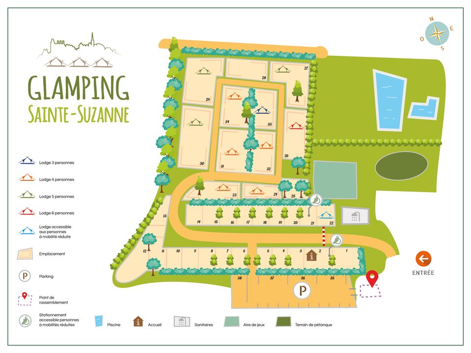 France - Poitou Loire - Sainte Suzanne - Glamping Sainte Suzanne, 2*