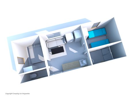 MOBILHOME 4 personnes - 2 chambres Climatisation - Samedi