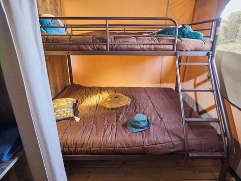 TENTE TOILE ET BOIS 5 personnes - Tente lodge tout confort