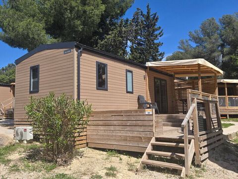 MOBILHOME 6 personnes - Mobil-home | Premium | 3 Ch. | 6 Pers. | Terrasse surélevée | 2 SDB | Clim.