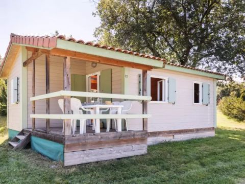 MOBILHOME 5 personnes - Chalet Edelweiss 3 Pièces 5 Personnes + TV