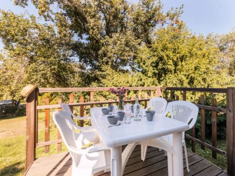 MOBILHOME 4 personnes - Mobil home Zen 3 Pièces 4 Personnes + TV