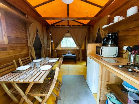 Tente en toile et en bois 4 personnes - Cabane “Tribu”