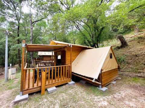 Tente en toile et en bois 4 personnes - Cabane “Tribu”