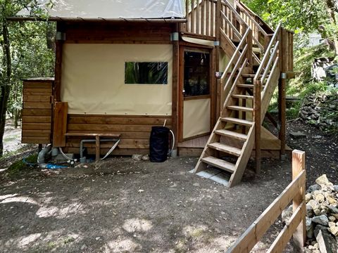 Tente en toile et en bois 4 personnes - Caba’tente