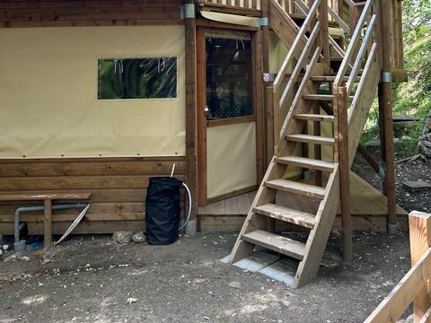 Tente en toile et en bois 4 personnes - Caba’tente