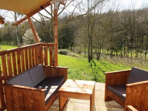 TENTE TOILE ET BOIS 5 personnes - Lodge Privilège Nature - 2 chambres