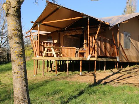 TENTE TOILE ET BOIS 5 personnes - Lodge Privilège Nature - 2 chambres