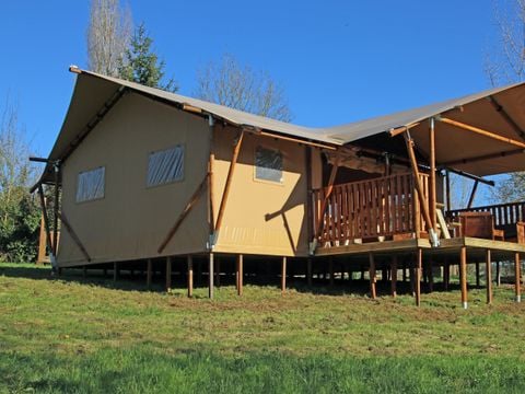 TENTE TOILE ET BOIS 5 personnes - Lodge Privilège Nature - 2 chambres