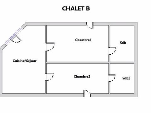 Chalet 4 personnes - Chalet Ker Kool 2 chambres 2 SDB