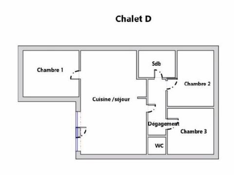 Chalet 6 personnes - Chalet Ker Breizh 3 chambres