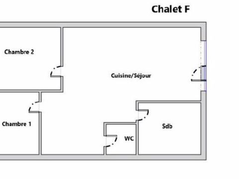 Chalet 5 personnes - Chalet Ker Mout 2 chambres