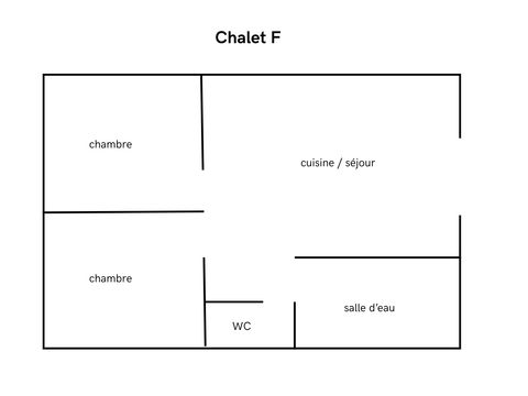 Chalet 5 personnes - Chalet Ker Mout 2 chambres
