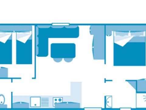 MOBILHOME 4 personnes - Cottage 4p 2ch **