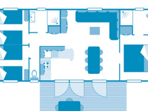 MOBILHOME 6 personnes - Cottage Baby 6p 3ch ****