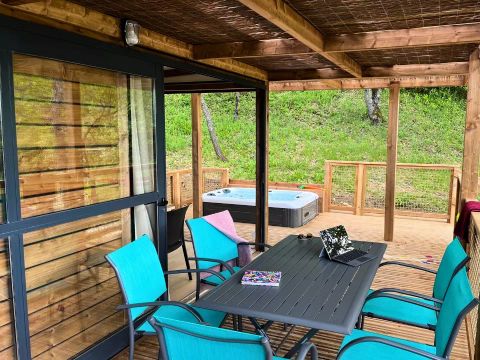 MOBILHOME 5 personnes - Cottage Séouvo 3 Pièces 5 Personnes Climatisé + TV + Jacuzzi