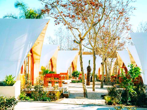 Tente en toile et en bois 4 personnes - Hanna 4 pers