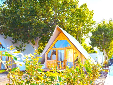 Tente en toile et en bois 4 personnes - Hanna 4 pers