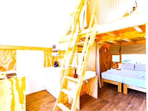 Tente en toile et en bois 4 personnes - Hanna 4 pers