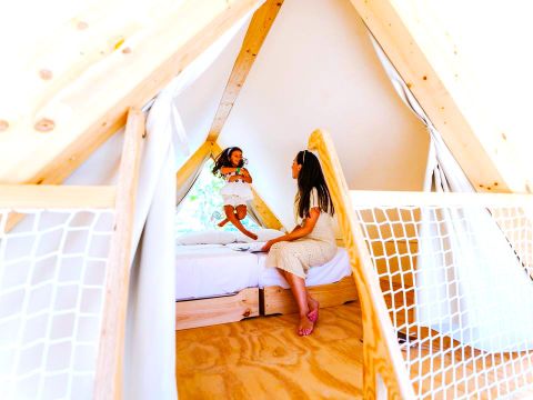 Tente en toile et en bois 4 personnes - Hanna 4 pers