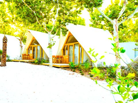 Tente en toile et en bois 4 personnes - Hanna 4 pers