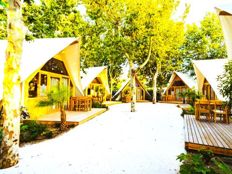 Tente en toile et en bois 4 personnes - Hanna 4 pers