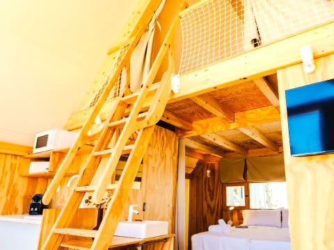 Tente en toile et en bois 4 personnes - Hanna 4 pers