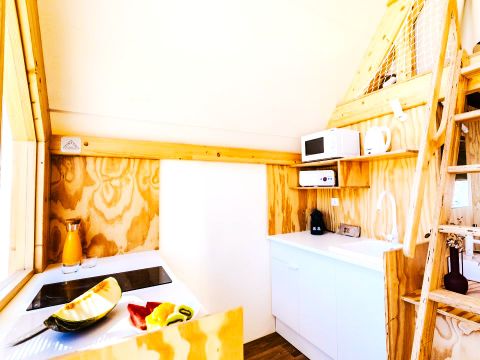 Tente en toile et en bois 4 personnes - Hanna 4 pers