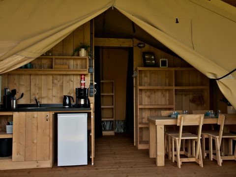 Tente en toile et en bois 4 personnes - Tente safari