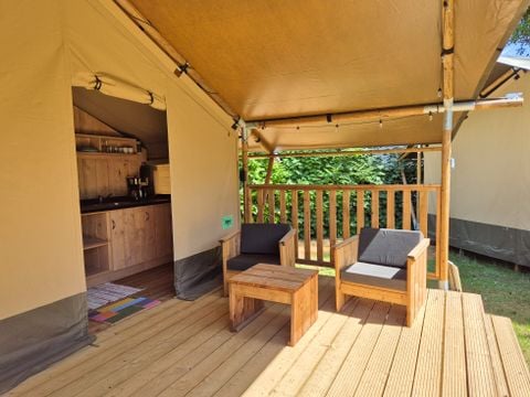 TENTE TOILE ET BOIS 4 personnes - Tente safari