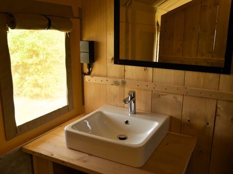 Tente en toile et en bois 4 personnes - Tente safari