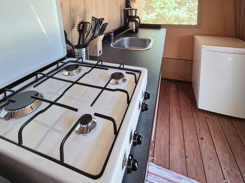 TENTE TOILE ET BOIS 4 personnes - Tente safari