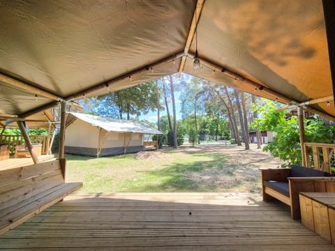 TENTE TOILE ET BOIS 4 personnes - Tente safari