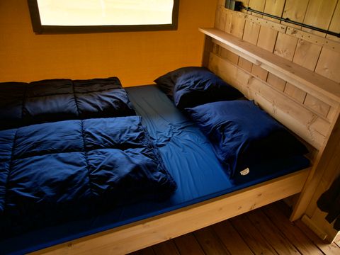 Tente en toile et en bois 4 personnes - Tente safari