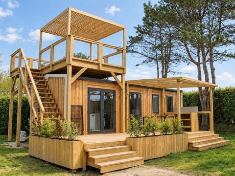 Mobilhome 6 personnes - Prestige Plus vue mer - 3 chambres - 32m²
