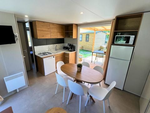 MOBILHOME 6 personnes - Prestige Plus 3 chambres 33m² - Côté Jardin