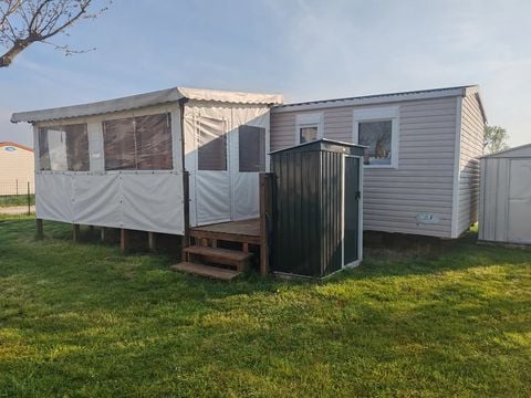 MOBILHOME 6 personnes - Mobil Home Aqua 3ch 6persTerrasse Semi-Couverte Clim TV