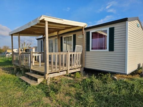 MOBILHOME 6 personnes - Mobil Home Aqua 3ch 6persTerrasse Semi-Couverte Clim TV