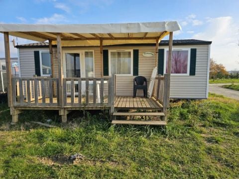 MOBILHOME 6 personnes - Mobil Home Aqua 3ch 6persTerrasse Semi-Couverte Clim TV