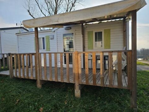 MOBILHOME 4 personnes - Mobil Home Aqua 2ch 4pers Terrasse Semi-Couverte Clim TV