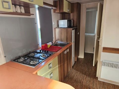 MOBILHOME 4 personnes - Mobil Home Aqua 2ch 4pers Terrasse Semi-Couverte Clim TV