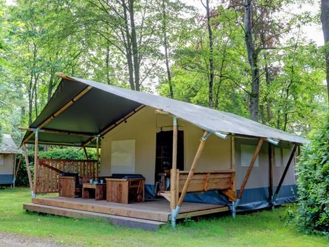 TENTE TOILE ET BOIS 6 personnes - Tentes safari sans sanitaires 6 personnes