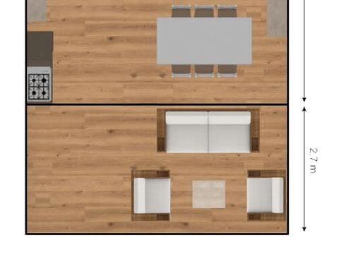 TENTE TOILE ET BOIS 6 personnes - Tentes safari sans sanitaires 6 personnes