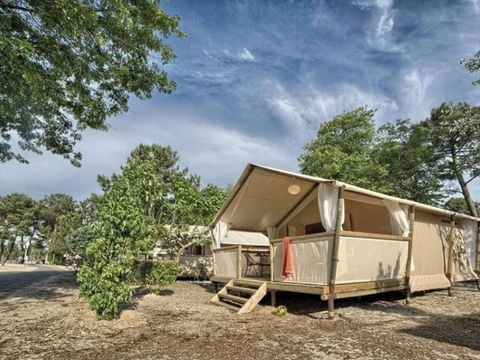 TENTE TOILE ET BOIS 4 personnes - Maasaï